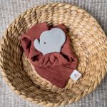 Tikiri Organic Cotton Elephant Comforter With Natural Rubber Teether