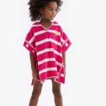 Hatley Heart Beach Stripes Terry Hooded Cover-up
