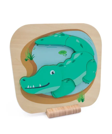 Jumini Safari Crocodile Raised Puzzle