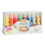 Primo Ready-Mix Neon & Metallic Poster Paint Set (8 x50ml bottles)