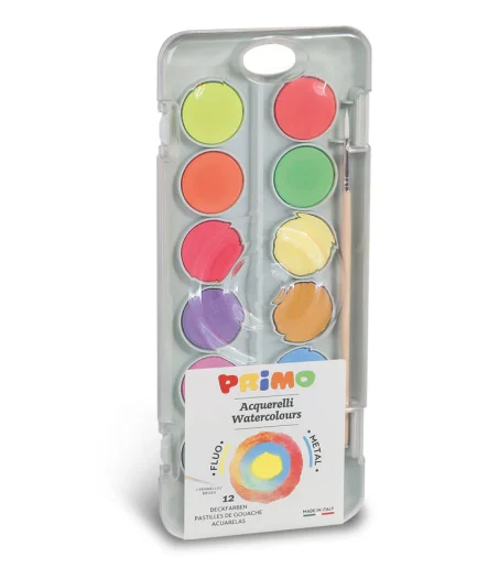 Primo 12 Neon And Metallic Watercolours