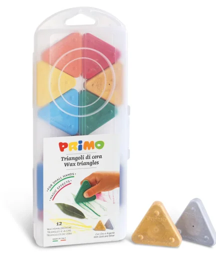 Primo Wax Triangles Case of 12 (inc gold and silver)