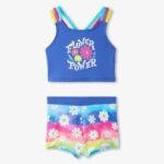 Hatley Rainbow Flower Crop Top Bikini Set