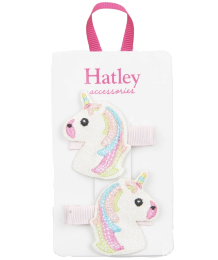 Glitzy Unicorns Glitter Hair Clips