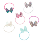 Hatley Shimmer Bows Elastic Hairbands (6 pk)