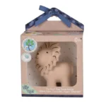 Tikiri Gift Boxed Lion - Natural Rubber Rattle & Bath Toy