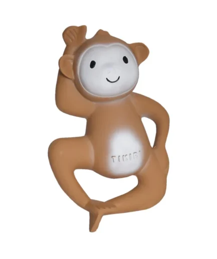 Tikiri Gift Boxed Monkey - Rubber Teether Rattle Bath Toy