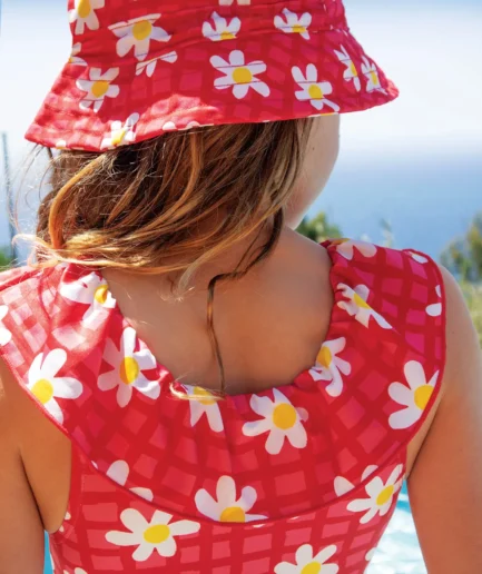 Frugi Harbour Adjustable Swim Hat Daisy Chain