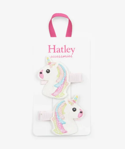 Hatley Glitzy Unicorns Glitter Hair Clips
