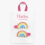 Hatley Double Rainbow Hair Clips