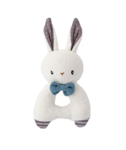 Jumini Friends Blue Rabbit Rattle (Organic Cotton)