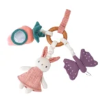 Jumini Friends Baby Activity Ring Pink Rabbit (Organic)