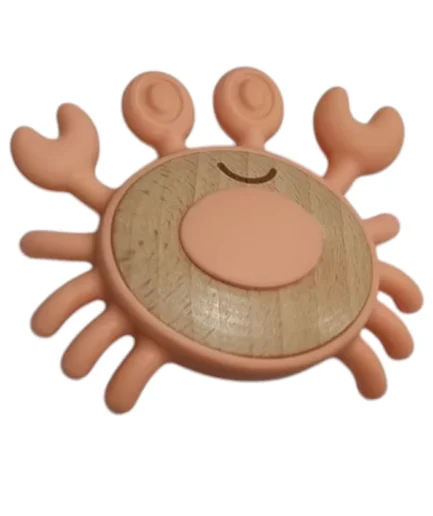 Jumini Baby Crab Teether Sunset Orange