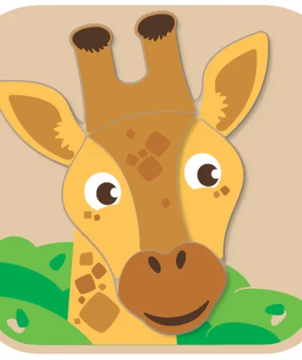 Jumini Safari Giraffe Raised Puzzle