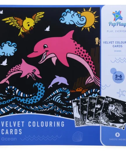 Velvet Colouring Cards - Ocean