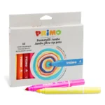 Primo Jumbo Fibre Tip Pens (12 Colours)