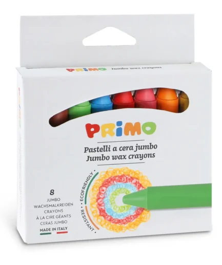 Primo Jumbo Wax Crayons (8 Colours)
