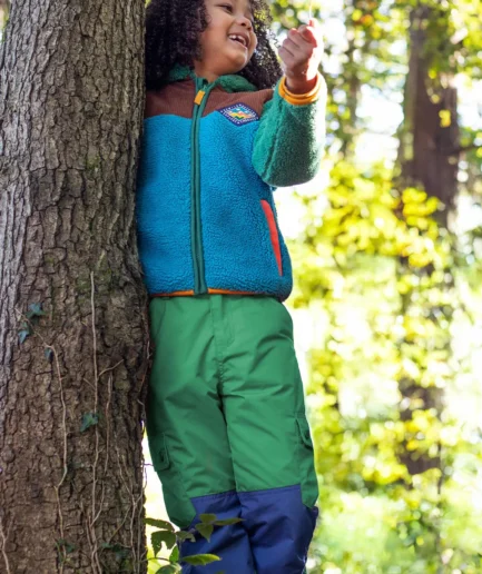 Frugi Wilderness Trousers Holly Green/Navy