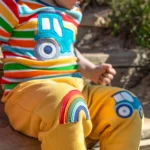 Frugi Character Joggers Bumblebee/Tractor