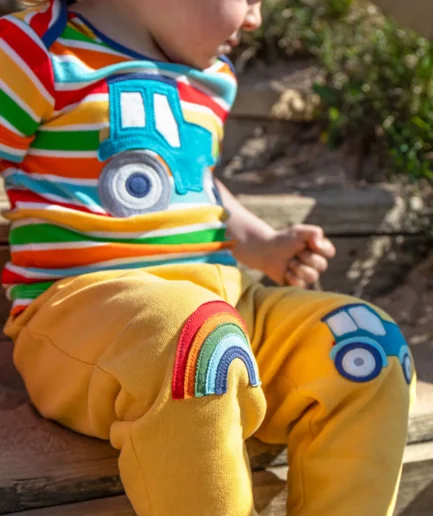 Frugi Character Joggers Bumblebee/Tractor