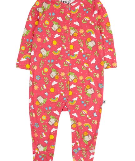 Frugi Lovely Babygrow Happy Hedgehogs
