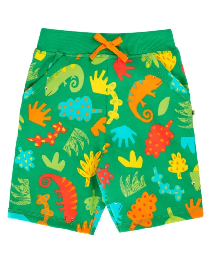 Frugi Samson Printed Shorts Chameleon Camp