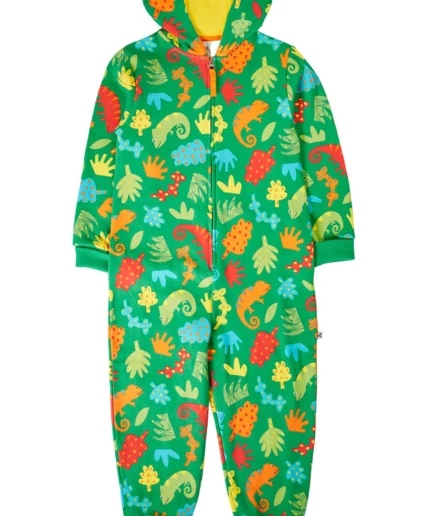 Frugi Big Snuggle Suit Chameleon Camp