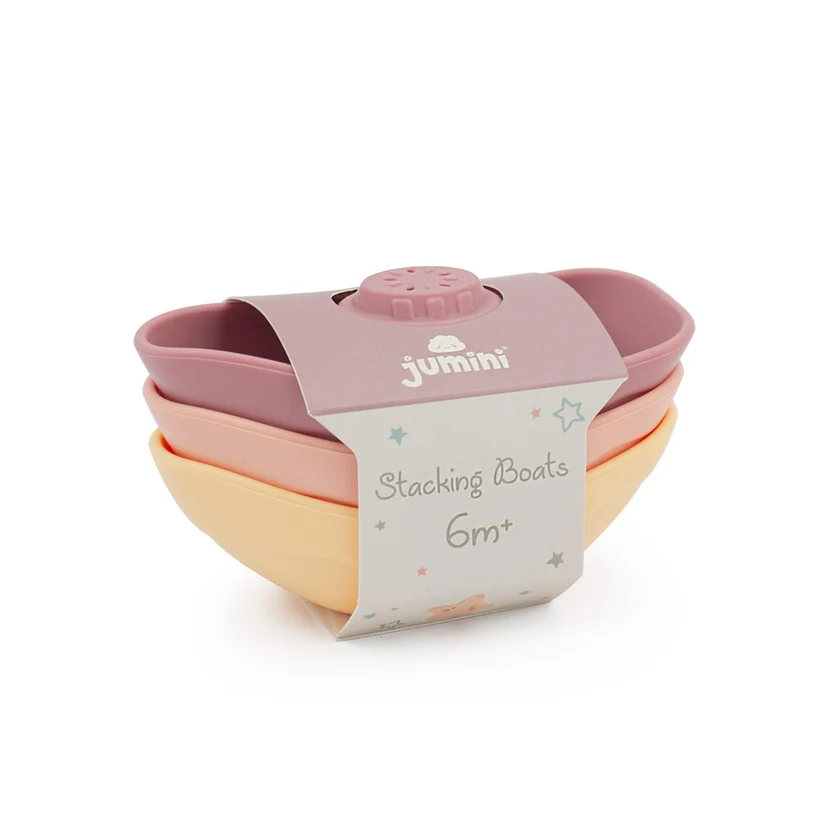 Jumini Silicone Stacking Boats Coral