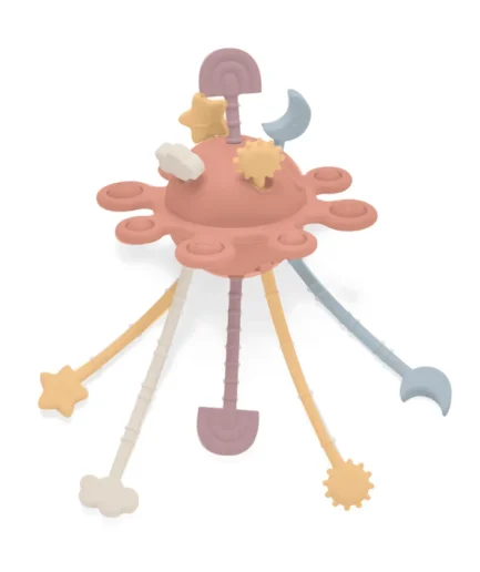 Jumini Baby Pulling Toy Coral (Food grade silicone)