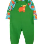 Frugi Coverack Dungaree Outfit Highland Cows