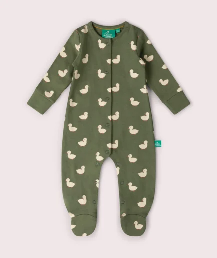 Little Green Radicals Olive Ducks Babygrow